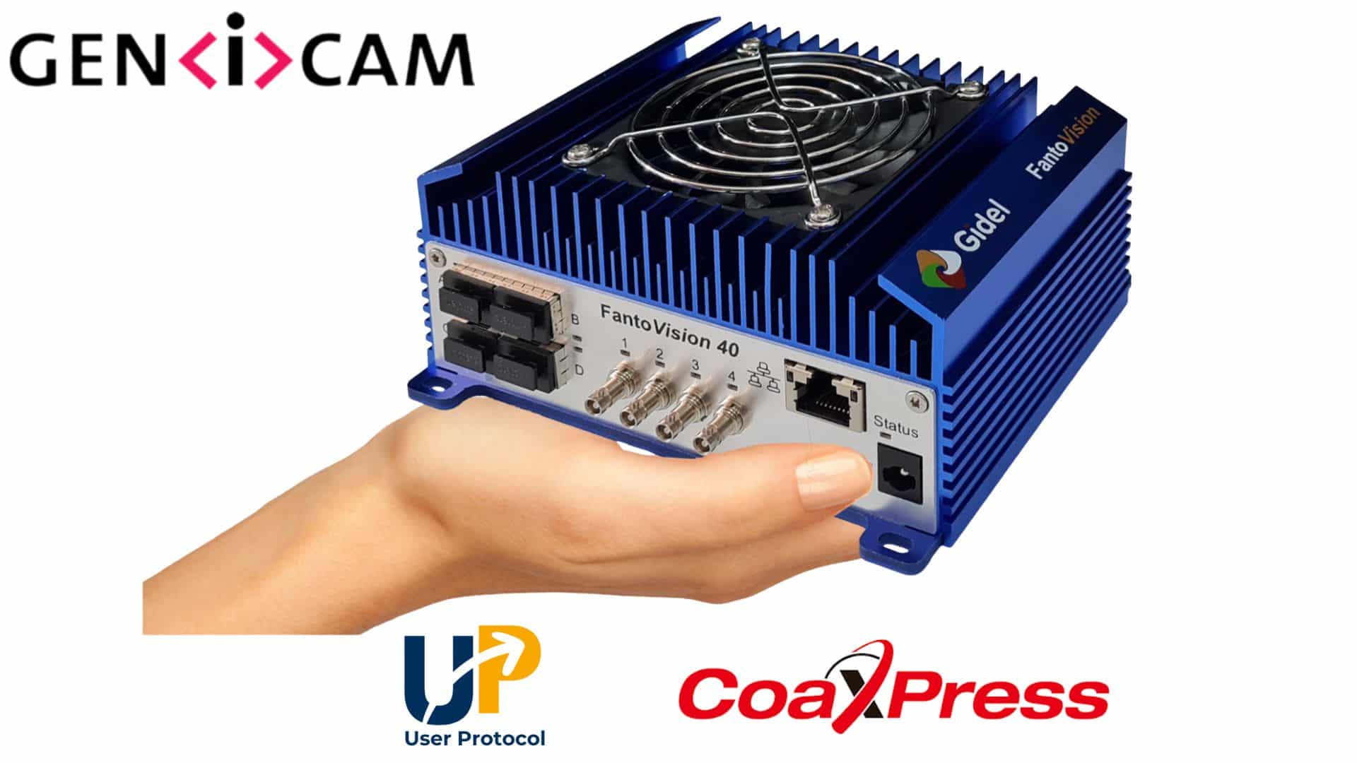 Gidel FantoVision40-CXP12: NVIDIA Jetson with Quad CoaXPress 12 links FPGA Frame Grabber for imaging and vision applications