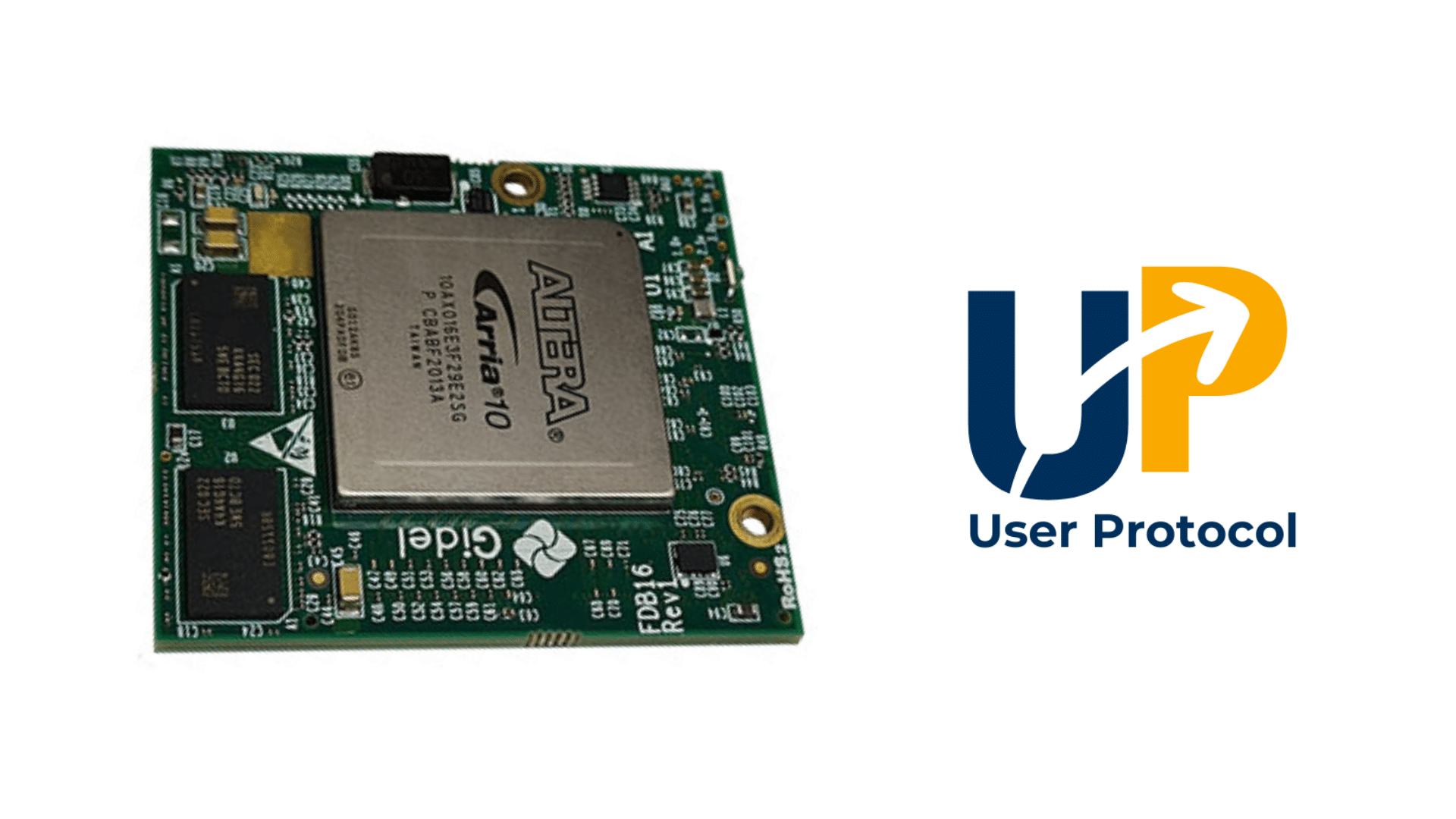 Gidel FDB series tiny FPGA module (49x54 mm) for embedded machine vision, imaging systems, and User-Defined Protocols